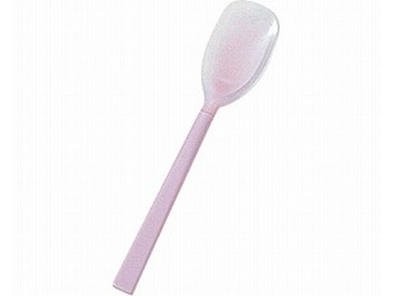 【ブラックフライデー限定★27日9:59迄店内ポイント2倍】岡部洋食器 口あたりやさしいスプーン ラージ ピンク 自助具 食器 食事ケア 介護 衛生材料