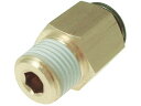 【マラソン限定★2000円クーポン&ポイント2倍】【お取り寄せ】チヨダ フジメイルコネクター(金属) 8mm・R1/4 8-02M 汎用管継手 コンプレッサー ...