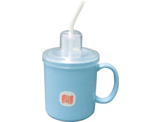 【ブラックフライデー限定★27日9:59迄店内ポイント2倍】台和 ストロー付きマグカップ ブルー 自助具 食器 食事ケア 介護 衛生材料
