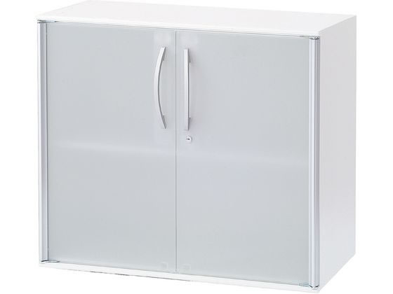 【レビュー投稿で100円OFFクーポン】【メーカー直送】プラス XFストレージ 保管庫ガラス扉下置きW800*D430*H700mm【代引不可】【組立・設置・送料無料】両開き書庫 スチールキャビネット ロッカー オフィス家具