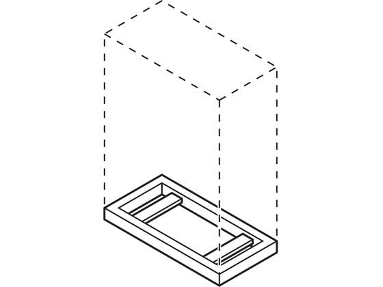 【レビュー投稿で100円OFFクーポン】【メーカー直送】プラス XFストレージ 専用ベース W800*D400*H50mm シルバー【代引不可】【組立・設置・送料無料】天板 棚板 ベース スチールキャビネット ロッカー オフィス家具
