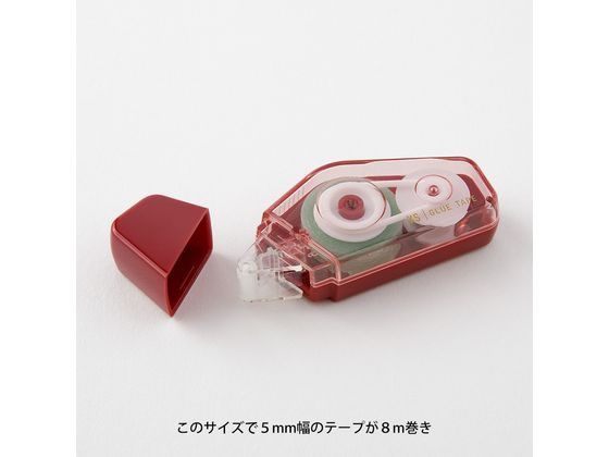 【レビュー投稿で100円OFFクーポン】ミドリ(デザインフィル) XS テープのり 5mm えんじ 35520006 テープのり のり 接着剤 切る 貼る 留める 文具 事務 cocodecow-10770702 ココデカウ サンプル画像3
