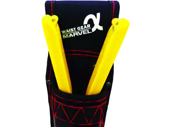 【お取り寄せ】マーベル WAIST GEAR(マルチポケット)レッド MDP-87AR 腰袋 工具差し 携帯ケース 安全保護具 作業 2