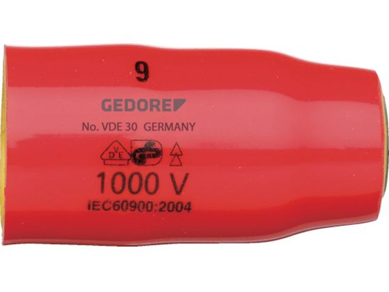 【レビュー投稿で100円OFFクーポン】【お取り寄せ】GEDORE 絶縁ソケット3/8 対辺12mm 2946432 自動車用..