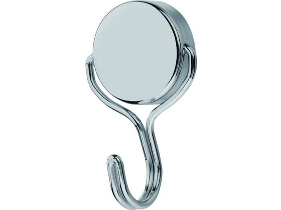 【商品説明】●ネオジム磁石を使用したマグネットフックです。●取り付け面を傷つけない保護シート付です。【仕様】●型番：TMF−38N●平行耐荷重（kg）：16　●垂直耐荷重（kg）：9．8　●色：シルバー　●厚さ（mm）：13　●外径（mm）：38　●幅（mm）：38　●吸着力（N）：73．9　●奥行（mm）：76　●最大荷重（kg）：9．8●前後スウィング（TMF−34N）　●前後左右スウィング（TMF−35N、TMF−38N）●ネオジム磁石　●スチール　●クロムメッキ●精密機器や磁気の影響を受けやすい場所には近づけないようご注意ください。【備考】※メーカーの都合により、パッケージ・仕様等は予告なく変更になる場合がございます。【検索用キーワード】TRUSCO強力マグネットフック丸型前後左右スウィングタイプ9．8KG　トラスコキョウリョクマグネットフック　TRUSCOマグネットMF　TMF38N　オフィス用品　住設用品　オフィス備品　フック画びょうホルダー式クリップ　マグネット式フック　4989999455861　8566658　TRUSCO　強力マグネットフック　丸型　前後左右スウィングタイプ　9．8KG　TMF−38N　RPUP_02　R510BT壁面吊り下げ用。フック部が前後左右スウィングできます。