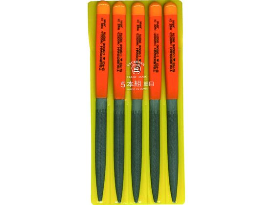 樂天商城 - 【レビュー投稿で100円OFFクーポン】【お取り寄せ】ツボサン 組ヤスリ 5本組 半丸 細目 HA005-03 ヤスリ 研削研磨用品 作業用品 工具