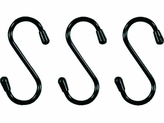 【マラソン限定★ポイント2倍】【お取り寄せ】光 Sカン大 黒 3P SY-21 Sカン S字フック ネット用フック ..