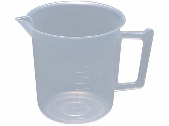 【レビュー投稿で100円OFFクーポン】【お取り寄せ】瑞穂 PP手付ビーカー 500ml 0053 ビーカー 計量カッ..