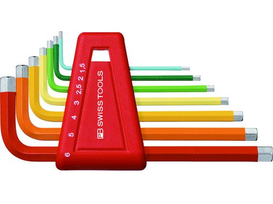 【レビュー投稿で100円OFFクーポン】【お取り寄せ】PBスイスツールズ PB スイスツールズ 六角棒レンチセット(レインボー) 210H-6RB 六角棒レンチ...