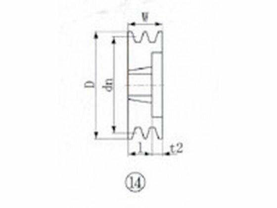 乐天商城 - 【レビュー投稿で100円OFFクーポン】【お取り寄せ】EVN ブッシングプーリー SPB 170mm 溝数2 SPB170-2 プーリー メカニカル部品 伝導部品 メカニカル部品 機構部品 作業用品 工具