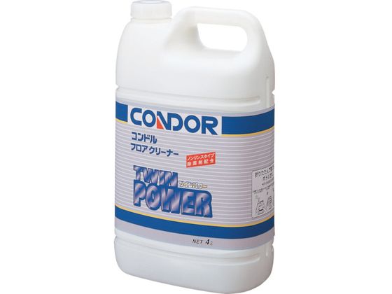 【レビュー投稿で100円OFFクーポン】【お取り寄せ】コンドル 床用洗剤 フロアクリーナー「ツインパワー」 4L C301-04LX-MB 室内用洗剤 掃除用洗剤 洗剤 清掃