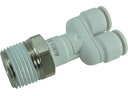 【レビュー投稿で100円OFFクーポン】【お取り寄せ】チヨダ ファイブメイルブランチワイ W(白)6mm・R3/8 F6-03MYW 汎用管継手 コンプレッサー 空圧機器 ホース 生産加工用品 作業用品 工具