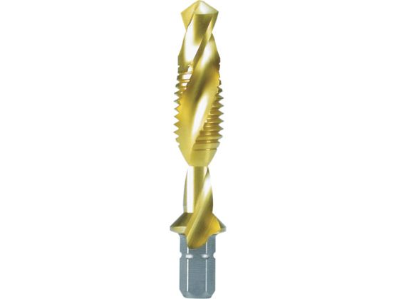 【レビュー投稿で100円OFFクーポン】【お取り寄せ】RUKO 六角軸タッピングドリル M8×1.25 51mm チタン R270018T ねじ切り工具 タップ ダイス 切削工具 作業用品 工具