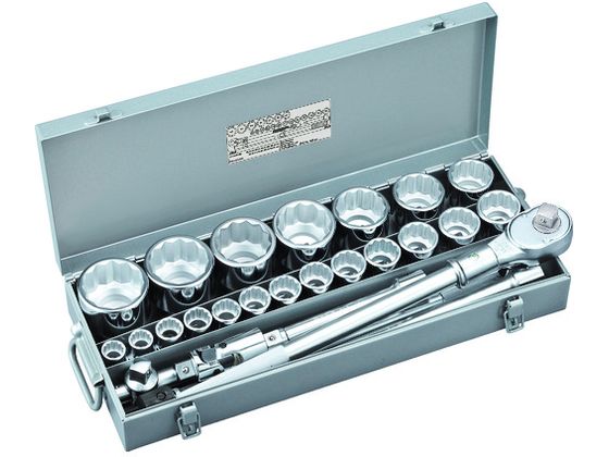 【楽天スーパーSALE限定★ポイント2倍＆2,000円クーポン】送料無料 【お取り寄せ】TONE ソケットレンチセット 差込角19.0mm 26点セット 230M ソケット ソケットレンチ 作業用品 工具