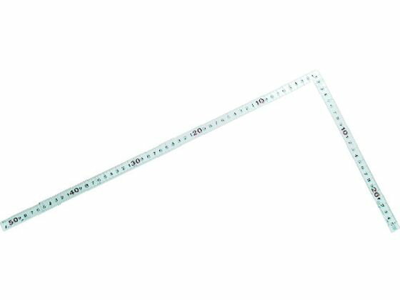 【レビュー投稿で100円OFFクーポン】【お取り寄せ】シンワ 鉄工用曲尺平ぴたシルバー50cm 10032 直尺 曲尺 差し金 測定 作業