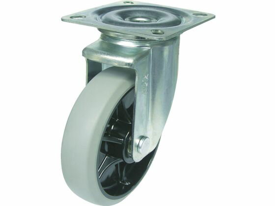 【マラソン限定★2000円クーポン&ポイント2倍】【お取り寄せ】ユーエイ 新型プレスキャスター自在車 200径ナイロンホイルウレタン車輪 PMS-200GUB キャスター 筐体 機構部材 金物