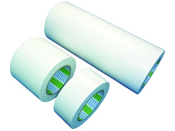 【レビュー投稿で100円OFFクーポン】【お取り寄せ】金属板用表面保護フィルム 0.12mm×100mm×50m 白 安全保護テープ 粘着テープ 梱包