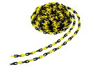 【ポイント2倍★22日20:00〜27日9:59迄】【お取り寄せ】TRUSCO プラチェーン 6MM×30M 黄/黒 TPC-6YB 三角コーン 区画 現場 安...