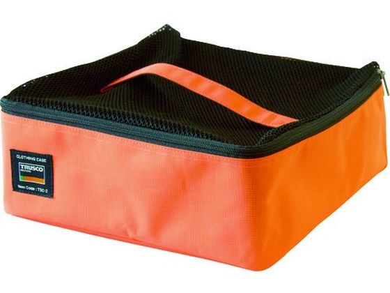 【マラソン限定★ポイント2倍】【お取り寄せ】TRUSCO トラベル収納ケース シャツ4枚用 ネクタイ4本用 オレンジ TSC-2-OR ツールバッグ 工具箱 作業用品 工具
