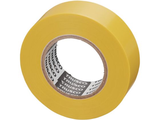 【お取り寄せ】TRUSCO 脱鉛タイプビニールテープ 19mm×10m 10巻入り 黄 ビニールテー