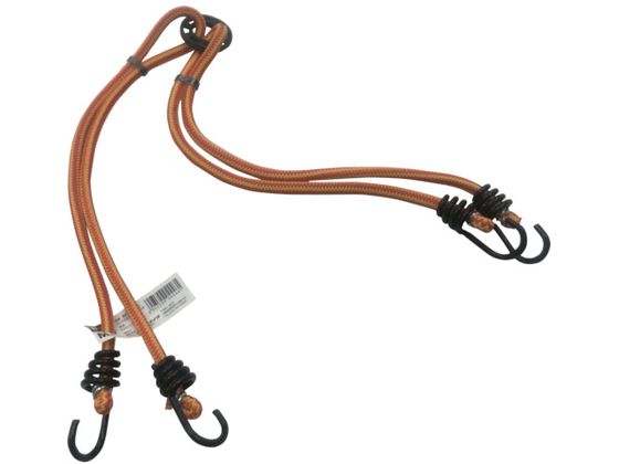 【レビュー投稿で100円OFFクーポン】【お取り寄せ】ユタカメイク ゴム リング付きバンジーコード 8mm×400mm 混色 トラックロープ 荷締 現場 安全 作業
