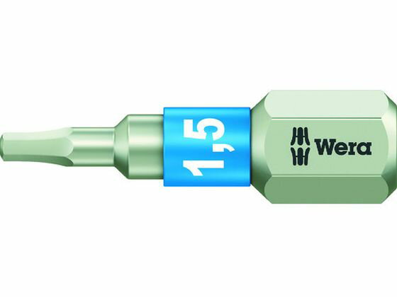 【お取り寄せ】Wera 3840/1 ステンレストーションビット ヘキサゴン1.5×25 071070 ドライバービット 作業用品 工具