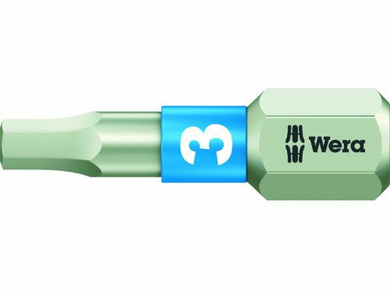 【お取り寄せ】Wera 3840/1 ステンレストーションビット ヘキサゴン3.0×25 071073 ドライバービット 作業用品 工具