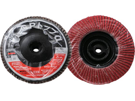 【お取り寄せ】TRUSCO GPトップα ねじ込み式 セラミック 100Φ 60＃(10枚入) GP100ALC-60