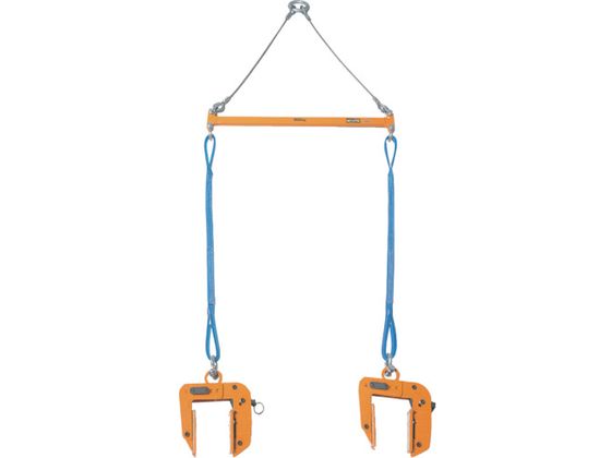 【お取り寄せ】スーパー 2×4パネル吊 天秤セット PTC200S ワイヤー スリング 吊具 バランサー 物流 作業