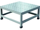 【スーパーDEAL ポイント10%バック】 送料無料 【お取り寄せ】TRUSCO アルミ製溶接一体構造型作業台 縞板タイプ 一段(完成品) W600×D600×...