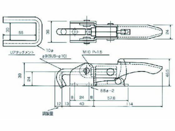【レビュー投稿で100円OFFクーポン】【お取り寄せ】角田 セルフロック付引きクランプ No.FA150-RK KC-FA150RK クランプ 作業工具 バイス ハンドプレス 作業用品 工具