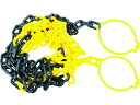 【お取り寄せ】TRUSCO プラチェーン(コーンリング付) 黄/黒 6MM×2M TPCC6-2YB 三角コーン 区画 現場 安全 作業(4)