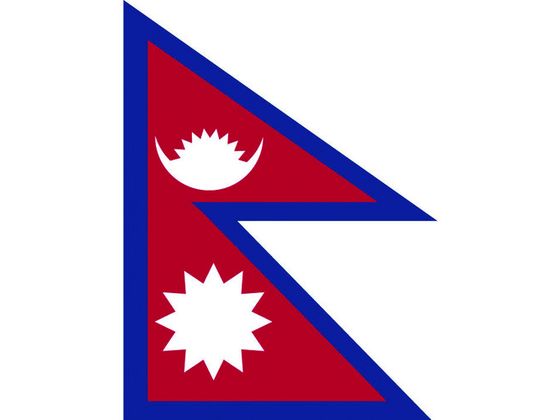 【店内全品ポイント2倍★28日9:59迄】【お取り寄せ】東京製旗 国旗No.1(70×105cm) ネパ-ル 416561 安全標識 ステッカー 現場 安全 作業