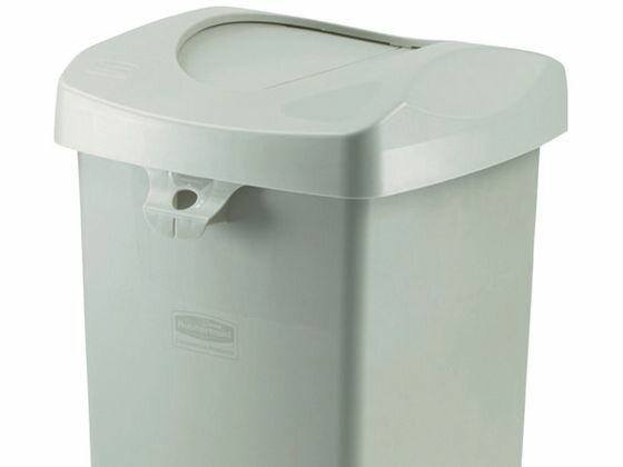 【スーパーSALE限定2,000円クーポン&11日9:59迄ポイント2倍】 送料無料 【お取り寄せ】ラバーメイド アンタッチャブルスクエアコンテナ用フタ スウィング式 132.5L 分別タイプ ゴミ箱 ゴミ袋 清掃