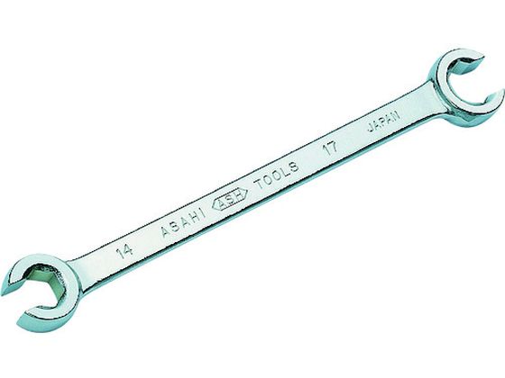 【レビュー投稿で100円OFFクーポン】【お取り寄せ】ASH 両口フレアーナットレンチ14mm×17mm FW1417 空調配管工具 水道 空調配管用工具 作業用品 工具