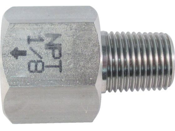 【レビュー投稿で100円OFFクーポン】【お取り寄せ】ASOH ステンレス製 変換内外ソケット 外PT1／8×内NPT1／8 NF-8311 継手 アダプター 配管材