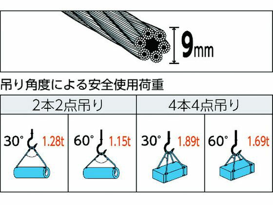 �ڥ�ӥ塼��Ƥ�100��OFF�����ݥ�ۡڤ����󤻡�TRUSCO �̳ݤ��磻�䡼������ ��� 9mm��2m TWD-9S2 �磻�䡼 ����� �߶� �Х�󥵡� ʪή ���