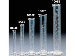 【お取り寄せ】サンプラ ケミカルメスシリンダー 500ml 1007E メスシリンダー ガラス容器 計量器 研究用