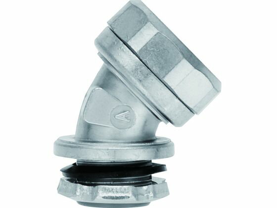 【ポイント2倍★19日20:00〜26日1:59迄】【お取り寄せ】SANKEI ケイフレックス用 コネクタ ノックアウト接続用 管用平行おねじ付き 45°形 K24BG36 コネクタ 電気 電子部品 生産加工用品 作業用品 工具