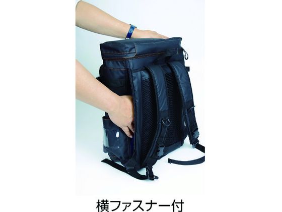 【お取り寄せ】TRUSCO/プロ用軽量ボックス型リュックショルダーコンテナ/A3BL-BK