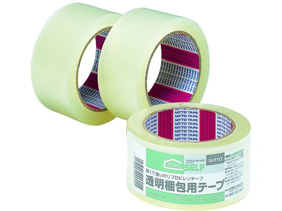 【ブラックフライデー限定★27日9:59迄店内ポイント2倍】【お取り寄せ】ニトムズ 透明梱包T 1P J6030 50mm OPPテープ 透明テープ 粘着テープ 梱包