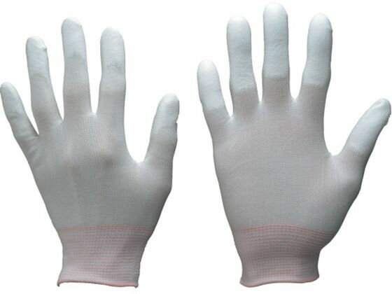 【レビュー投稿で100円OFFクーポン】【お取り寄せ】トワロン ウレタン指先コート手袋 チップタッチ S 110-S 背抜き手袋 軍手 作業用手袋