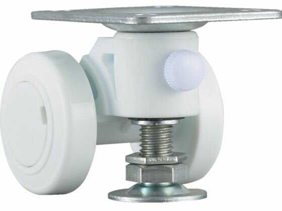 【レビュー投稿で100円OFFクーポン】【お取り寄せ】パーツ キャスパッド プレート式双輪キャスターナイロン車 荷重117.6 白 CAPF75W キャスター 筐体 機構部材 金物