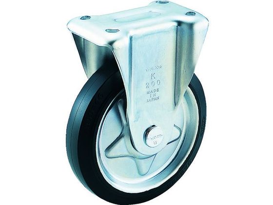 【レビュー投稿で100円OFFクーポン】【お取り寄せ】TRUSCO プレス製ゴムキャスター 固定 Φ75 TK-75 キャスター 筐体 機構部材 金物(4)