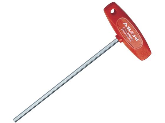【レビュー投稿で100円OFFクーポン】【お取り寄せ】ASH T型ロング六角棒レンチ4mm ATL0400 六角棒レンチ ドライバー 作業用品 工具