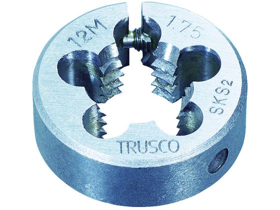 【お取り寄せ】TRUSCO 丸ダイス 25径 M4×0.7 (SKS) T25D-4X0.7TRUSCO 丸ダイス 25径 M4×0.7 (SKS) T25D-4X0.7 ねじ切り工具 タップ ダイス 切削工具 作業