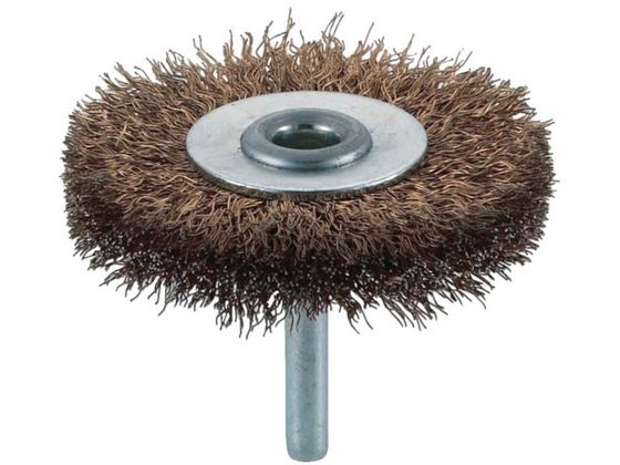 樂天商城 - 【レビュー投稿で100円OFFクーポン】【お取り寄せ】TRUSCO 軸付ホイールブラシ φ65×軸6 真鍮メッキ鋼線 線径0.25 TB-6231 軸付ブラシ バフ 研削研磨用品 作業用品 工具