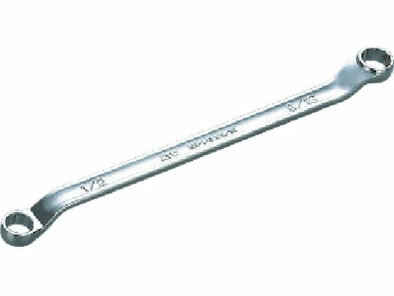 【楽天スーパーSALE限定★ポイント2倍＆2,000円クーポン】【お取り寄せ】KTC 45°×6°ロングめがねレンチ5／8×11／16inch M5-5 8X11 16 めがねレンチ レンチ スパナ プーラー 作業用品 工具