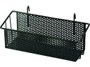 【レビュー投稿で100円OFFクーポン】【お取り寄せ】光 メッシュカゴ大 黒 BW-51 カゴ ショッピングカゴ 保管 作業