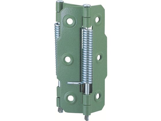 【ブラックフライデー限定★27日9:59迄店内ポイント2倍】【お取り寄せ】MK バネ丁番 両開 76(ヌリ薄緑塗料仕上) N-150-761 建築金物 土木 建築資材